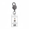 Tag Card ID Lanyard Pull Heavy Duty Keychain Tool Office Supplies Badge Reel Clip Key Ring Clips Badge Holder Clip Keychain