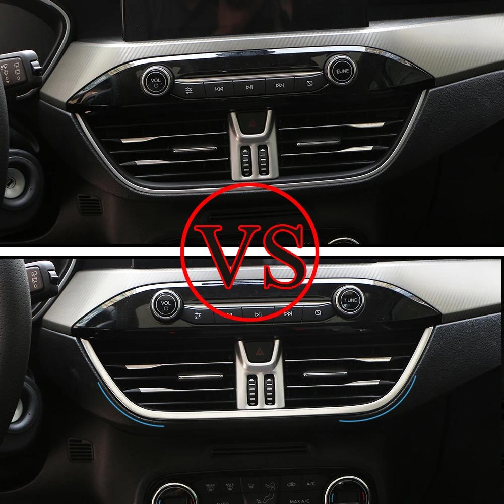 For Ford Focus 4 MK4 2019 - 2025 Air Conditioning AC Vent Outlet Adjustment Panel Trim Cover Strip Sticker Interior Accessories