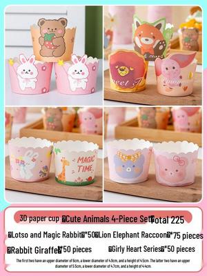 Zhaoran Cartoon Animal Cupcake Liners Set