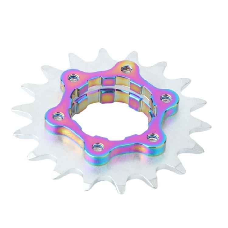 Fahrrad Ritzel Single Speed Kassette, 16T 18T Mountainbikes Single Speed Umrüstsätze mit Distanzstücken und Sicherungsringen