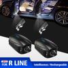 2026 Hot For VW VOLKSWAGEN For R Line 2pcs USB Rechargeable Car Door HD LED Lamps Projector Courtesy Welcome Lights Golf 3 4 5 6