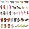 MOC Animal Building Blocks Sheep Dog Wolf Dolphin Pig Whale Elephant Educational Small Particle Zoo Scene Gift DIY Brick Toy S15