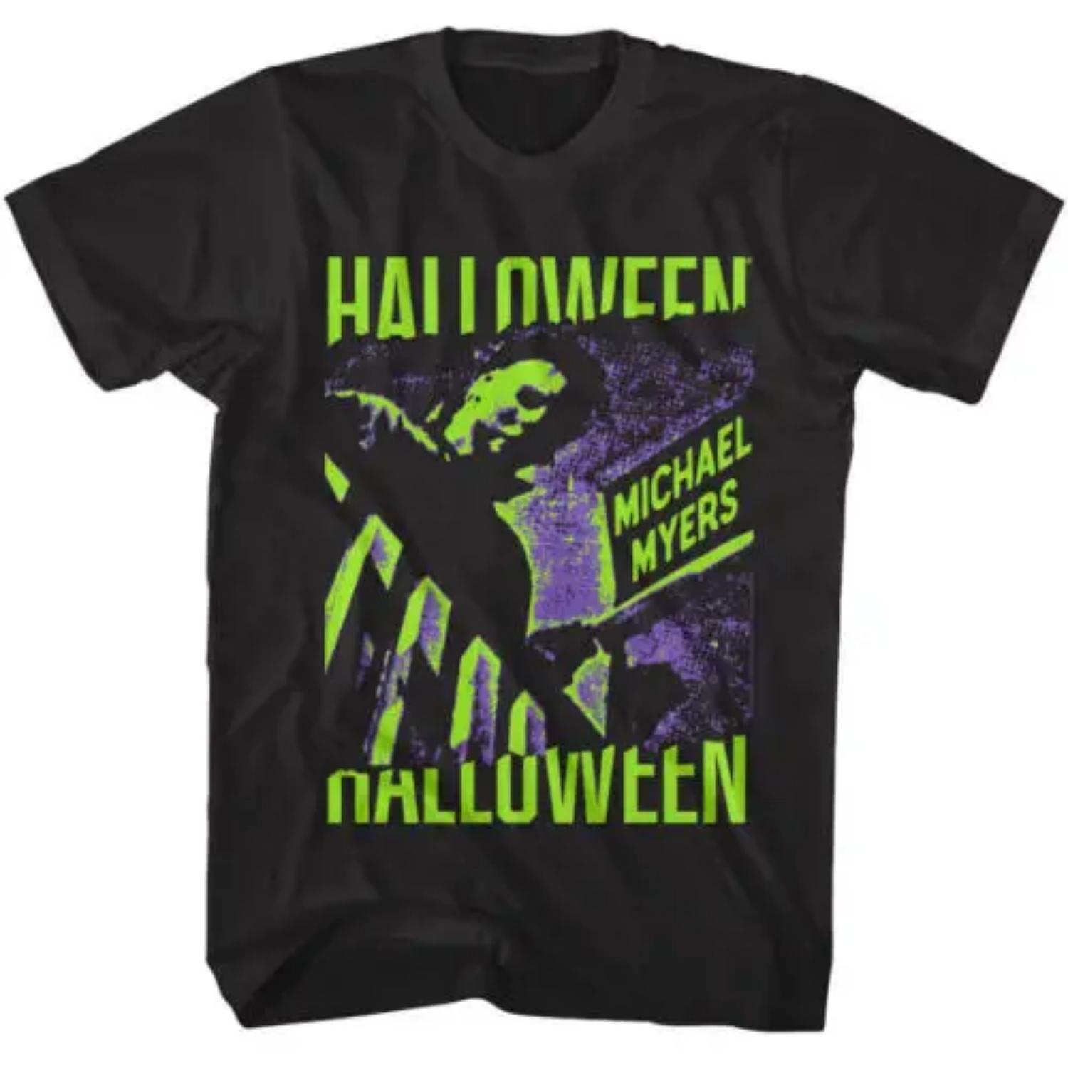 Halloween Michael Myers Heat Sensor Men s T-Shirt Spooky Horror Movie S чёрный