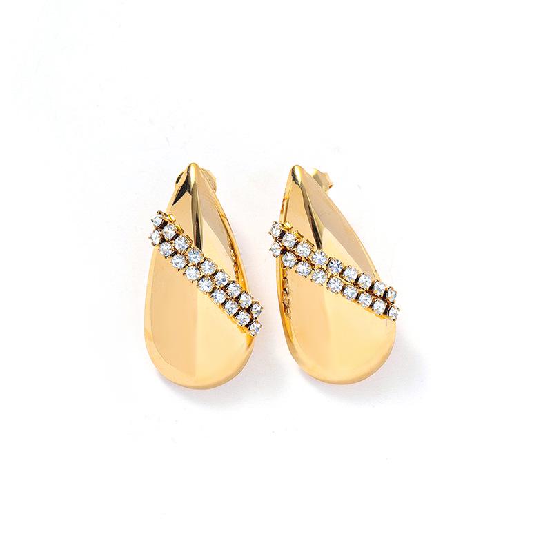 18K Gold Stainless Steel Flower Shell Beach Earrings