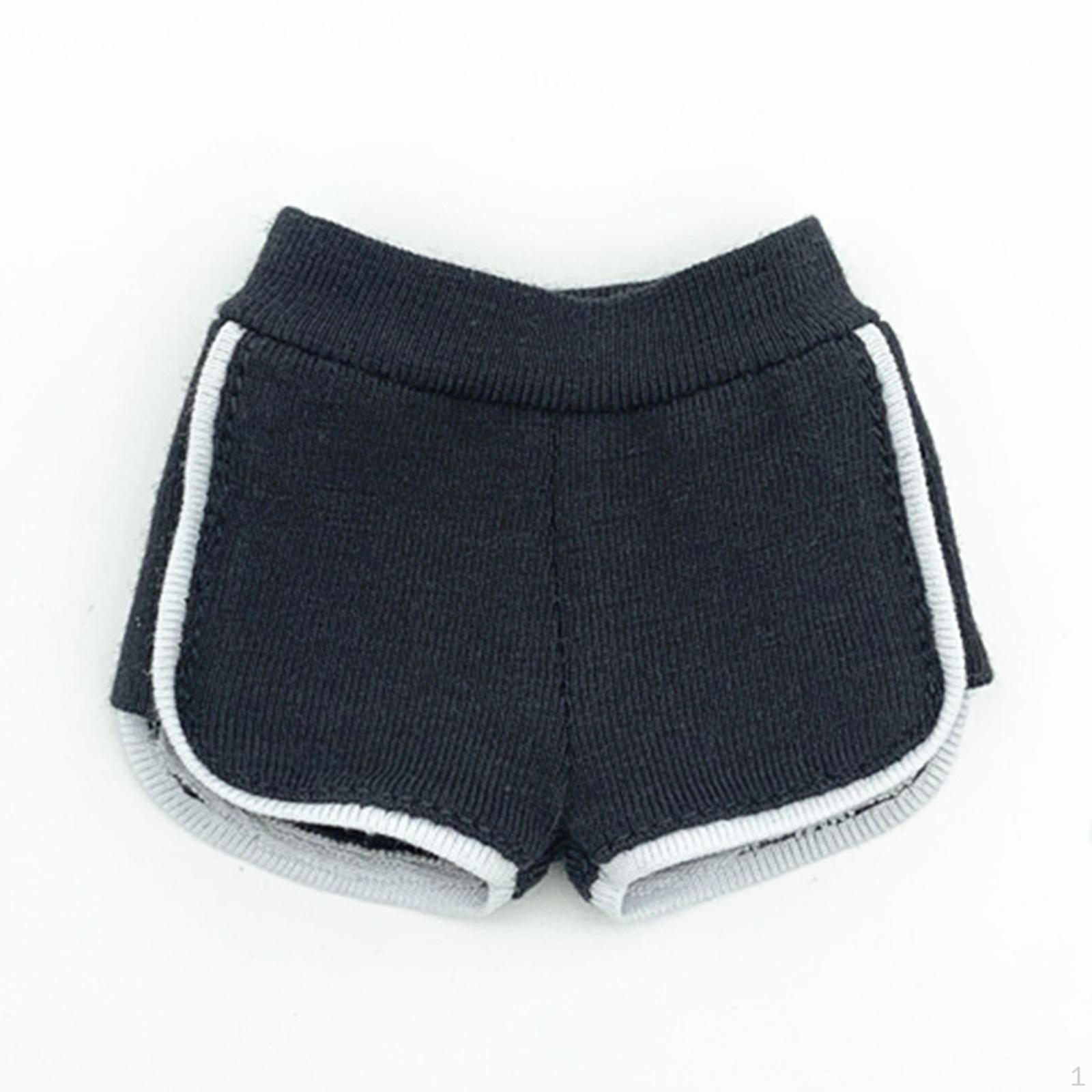 

/6 Scale Woman Yoga Shorts Accs Doll Clothes Soft Cloth Model Collection Kids Toys for 12 Inches темно-сірий