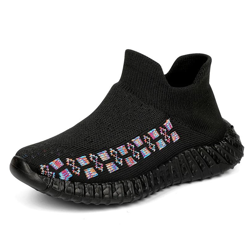 Outdoor Walking Footwear for Toddler Children Kids Sneakers Summer Running Shoes Knit Breathable Lightweight Comfy Athletic