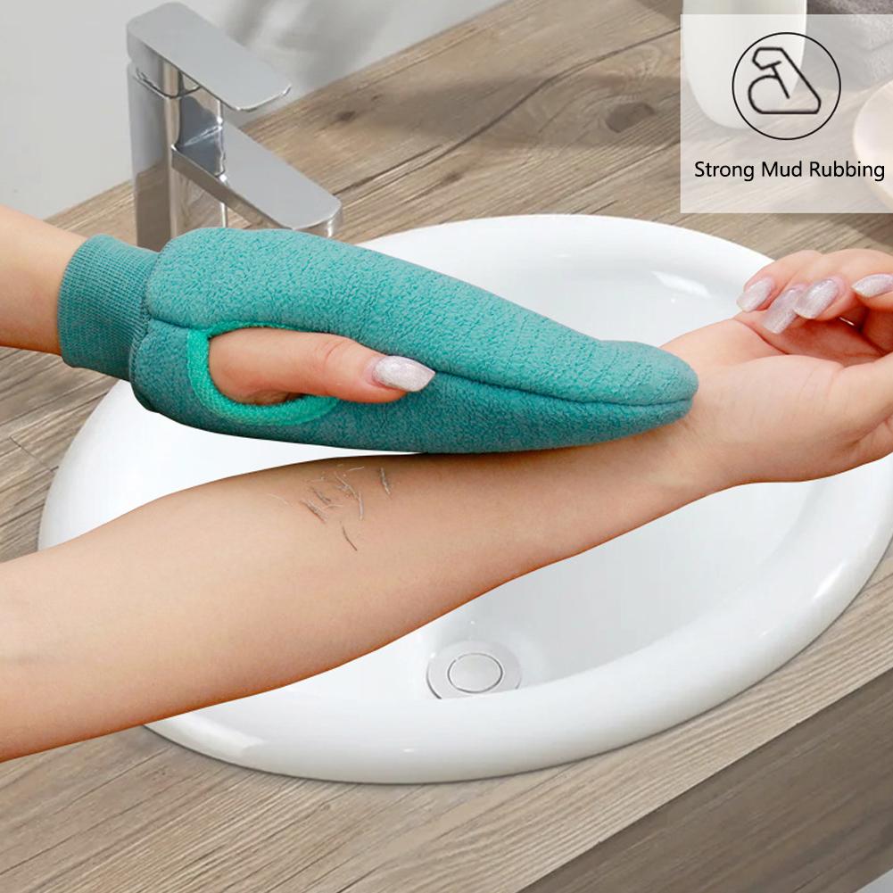 1PCS Bath Exfoliating Scrub Gloves Deep Cleaning Remove SPA-level Dead Dirt Skin Massage Bath G N3U0