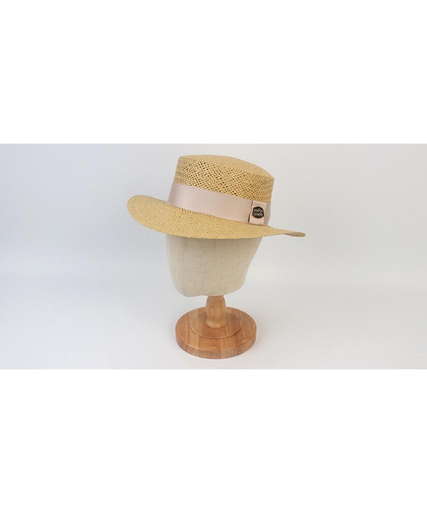 Yunibeosyeolkemiseuteuli Beige Ivory Line Panama Hat Panama Hat