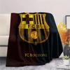 FC Barcelona  Print Flannel Blanket, High Quality Comfortable for All Seasons, Home Decor, Warmth and Comfort