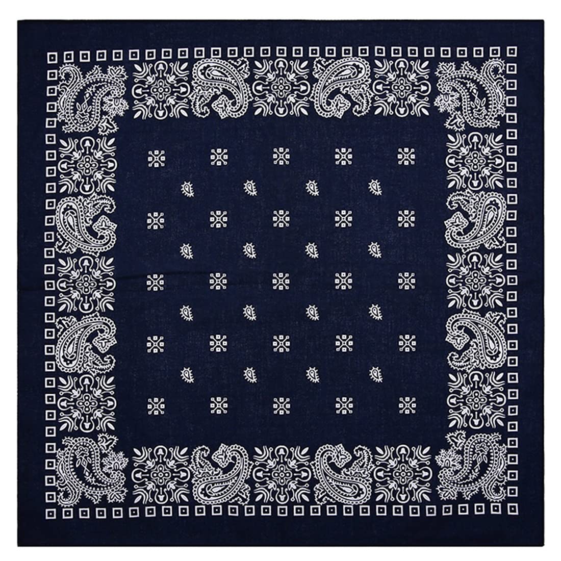 Trifong bandana navy paisley 100% cotton 55cm x 55cm