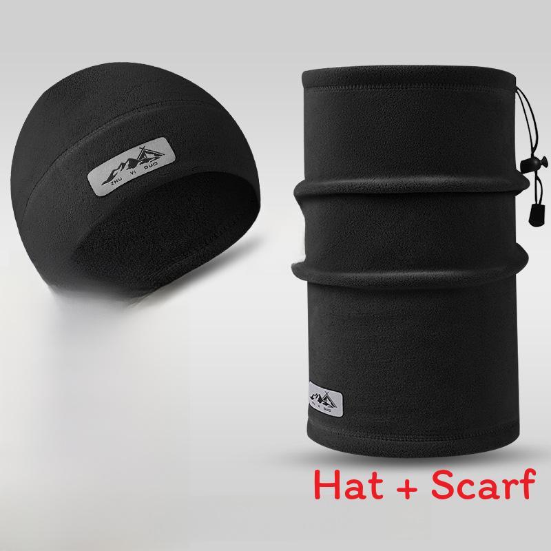 

Унисекс Плюшевая Кепка для Активного Отдыха с Регулируемой Защитой Ушей для Холодной Погоды чёрный