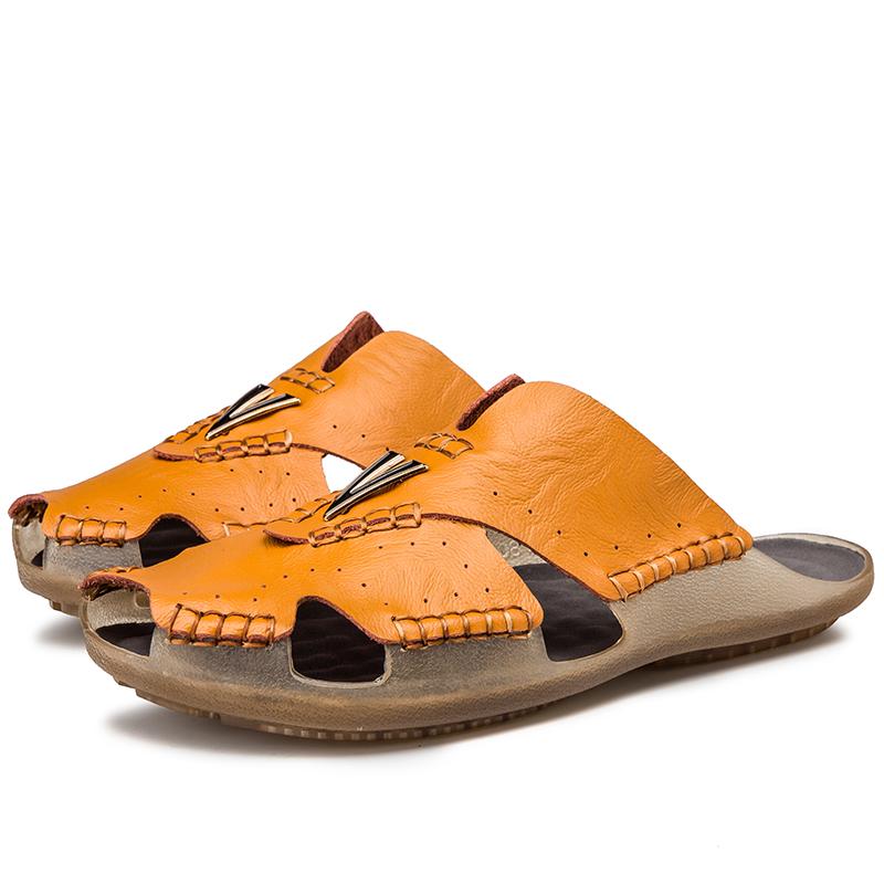 

Повседневная прогулка Пляжные балетки Мягкие шлепанцы Стильный тренд Мужские пляжные тапочки Удобные мужские сандалии для ходьбы Нескользящие Полусабо 48 светло-коричневого