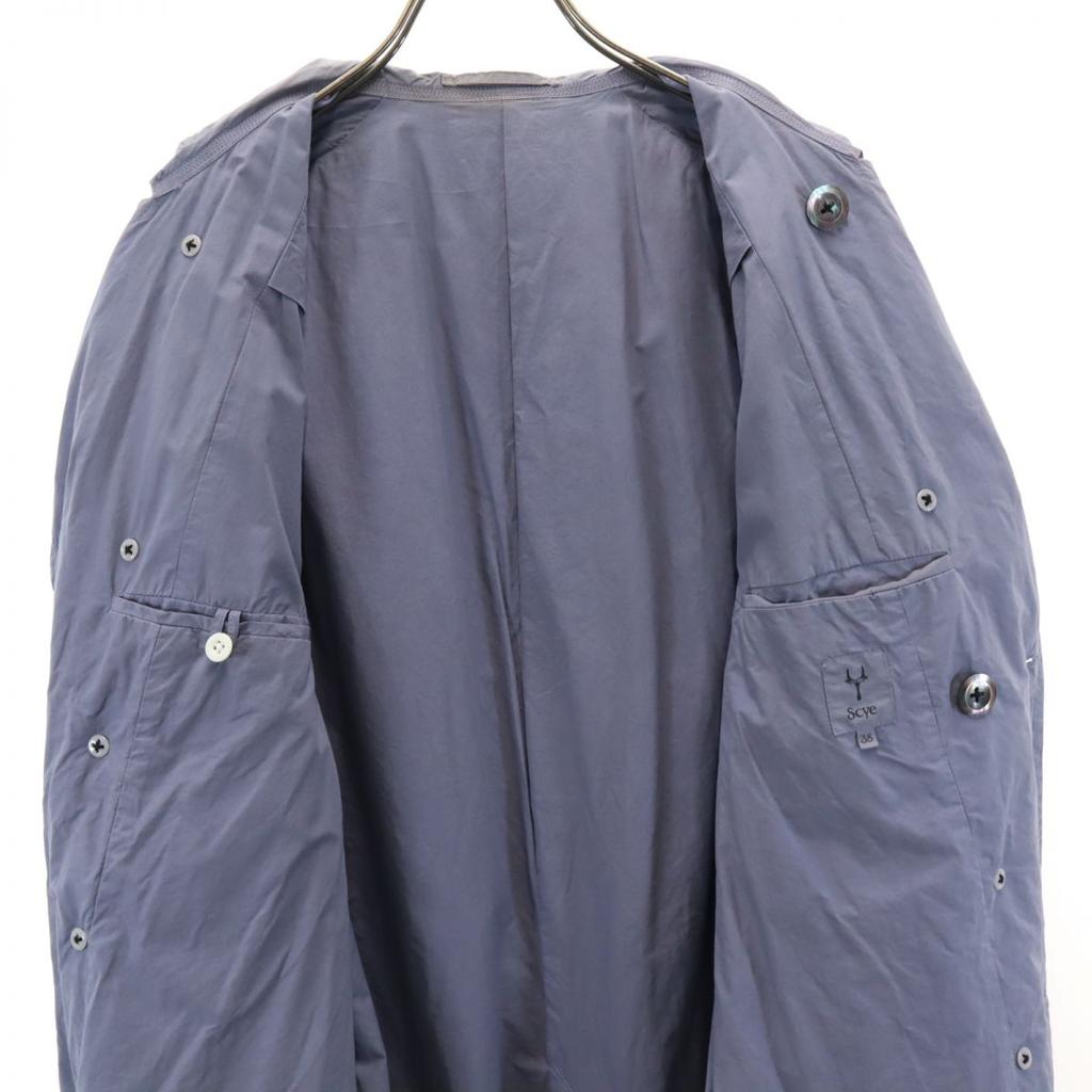 Scye Made In Japan Trench Coat 38 Navy System Men's Used
