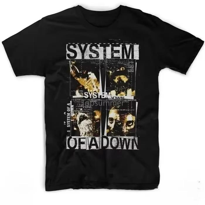 Rock Band System Of A Down Tshirt Summer Musical Funny Logo Awesome T Shirts Hip Hop Tshirt For Short Sleeve Casual Top Tees