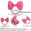 40PCS Baby Girls Hair Bows Tie 2.75"(7cm) Grosgrain Ribbon Bows Rubber Band Ribbon Hair Bands For Girl Teens Kid Infant Toddler