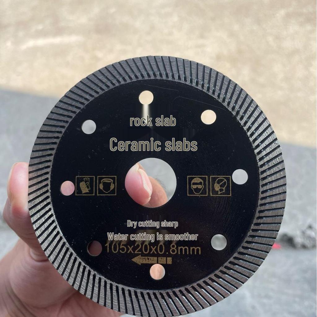 Corrugated Diamond Saw Blade for Ceramic, Microcrystalline Stone, Tile & Marble Cutting