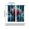 2 Stück Filtervorhänge (Ausgenommen sind Stangen, die ohne Batterien nicht beweglich sind.) Kunst RugbyHintergrundgeeignet für die Verwendung in Schlafzimmern und
