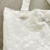 Bloom jacquard tote bag - Ivory