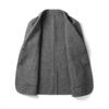 Spring and Autumn Young Men's Simple Herringbone Short Wool Double-sided Wool Single-Western Business Casual Suit Jacket