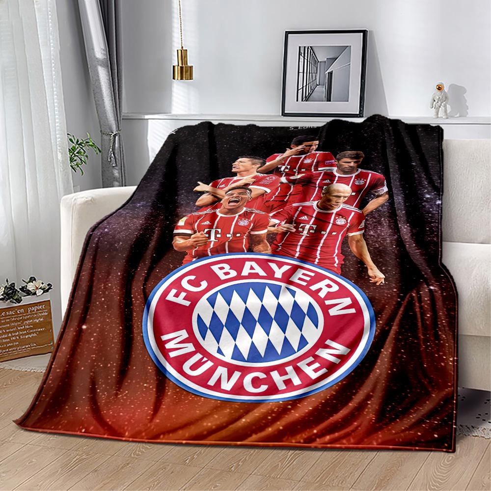 Bayern Munich Blanket Durable Comfort Suitable for Bed Livingroom Bedding Four Seasons Universal Digital Print Birthday Christmas Gift Blanket