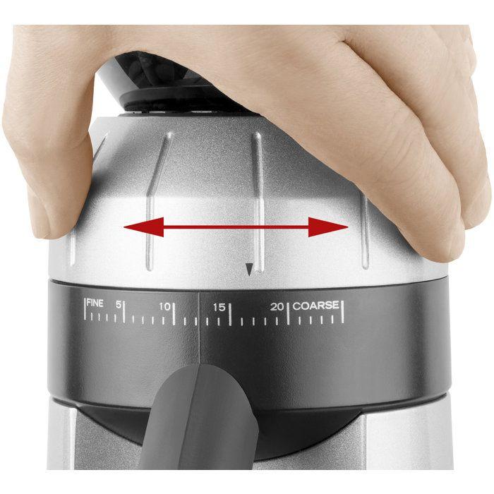 Moulin à café électrique professionnel CATLER CG 8011 - Meules coniques inox - 25 niveaux de mouture - Café moulu - Inox