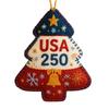 250th Anniversary Non-woven Material Package Christmas FeltCloth DIY Christmas Tree Pendants Holiday Gift Decorations