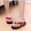 Platform Shoes Summer Wood Women Sandals Clog  Flip Flops Slippers Wooden