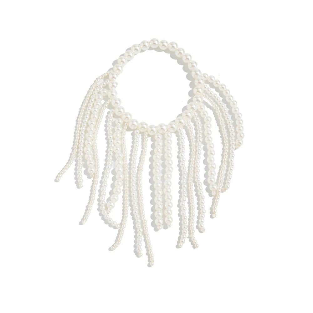 Exaggeration Chain Bracelet Silver Color Hand Jewelry Creative Gift Long Tassel Bracelet