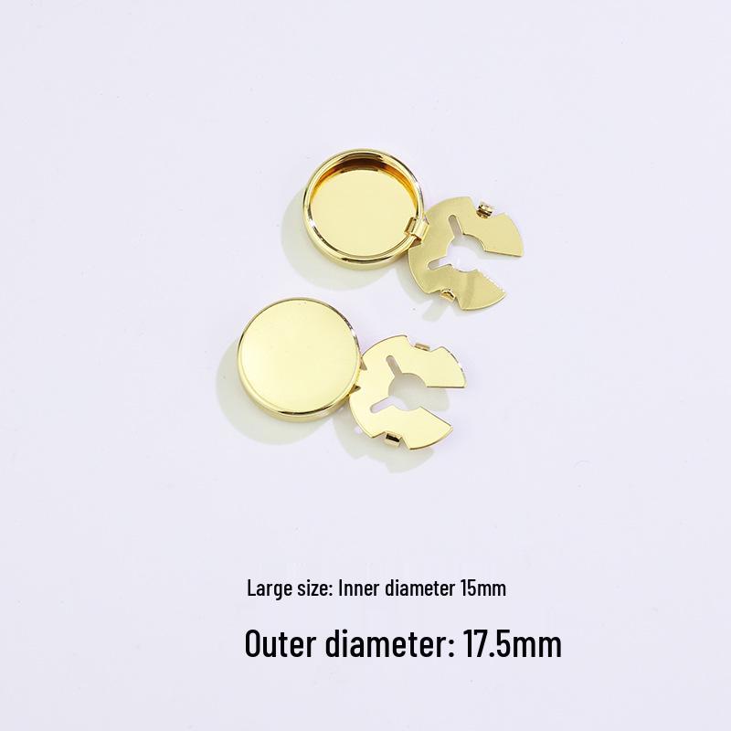 Turtle Buckle Copper Cuff Button Cover DIY Shirt Accessories