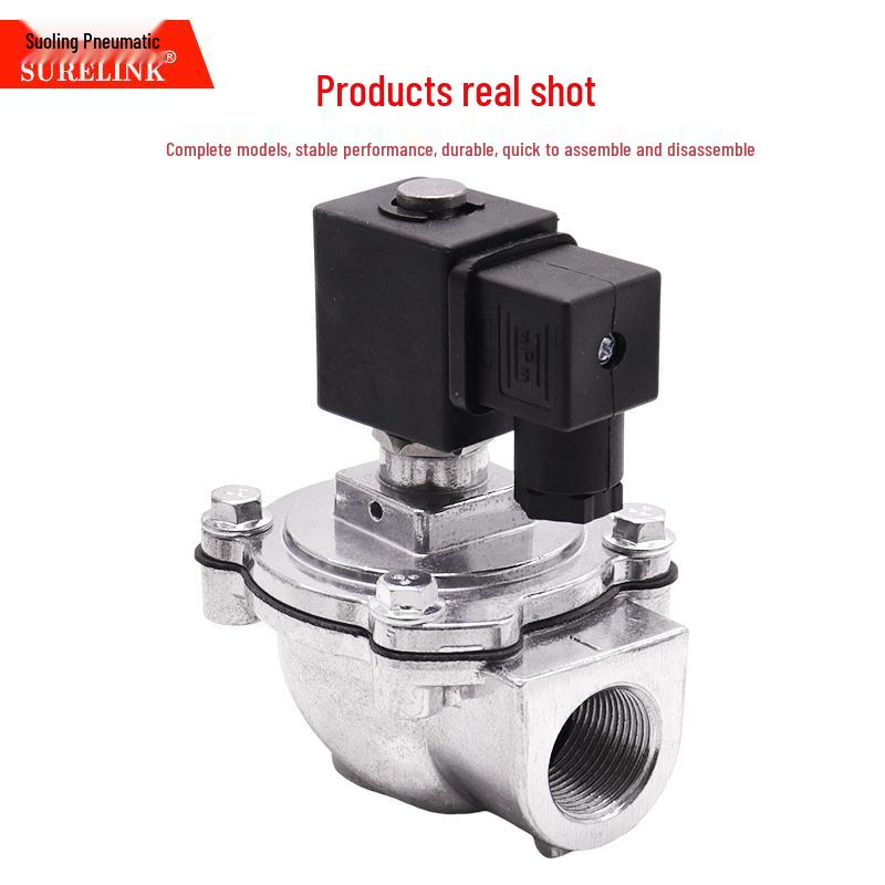 Electromagnetic Pulse Valve DC24V DN25 1" DMF-Z-20 Right Angle Pneumatic Control Valve 220V