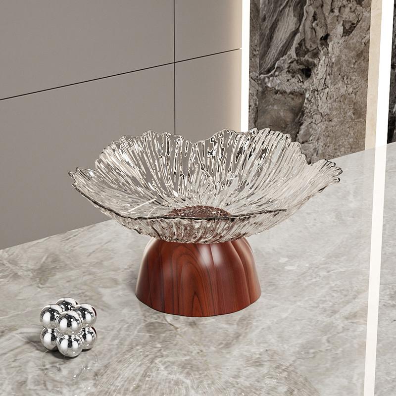 1PC Convenient Tea Break Occasions Lightweight Reusable Petal Shaped Family Plastic Daily Storage Fruit Plate Elegant Detachable