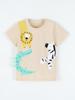 New Boys' Short Sleeve Dinosaur Print T-shirt - European American Fashion