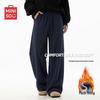 MINISO Men's Brushed Fleece Straight-Leg Casual Pants