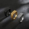 10mm Trend Carving Texture Men's Stainless Steel Ring Holiday Gift Size6-11 Cool Boy Ainllos Chunky Trend Jewelry
