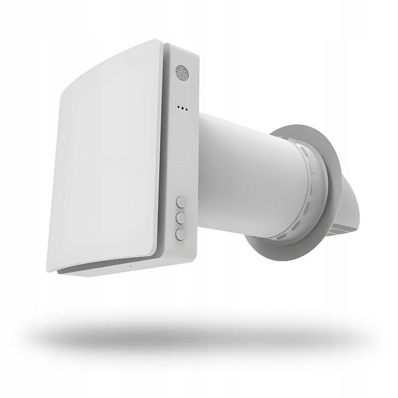 Unidade de Recuperação de Calor de Parede Wifi Tuya Controle Remoto Filtro 60 M³/H Ventilador 3 Velocidades