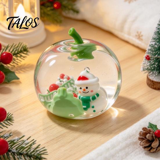 Cute Christmas Home Decoration Apple Squeeze Toy, Santa & Snowman Fidget TPR Material Stress Reliever Creative Relief Party Favors for Kids