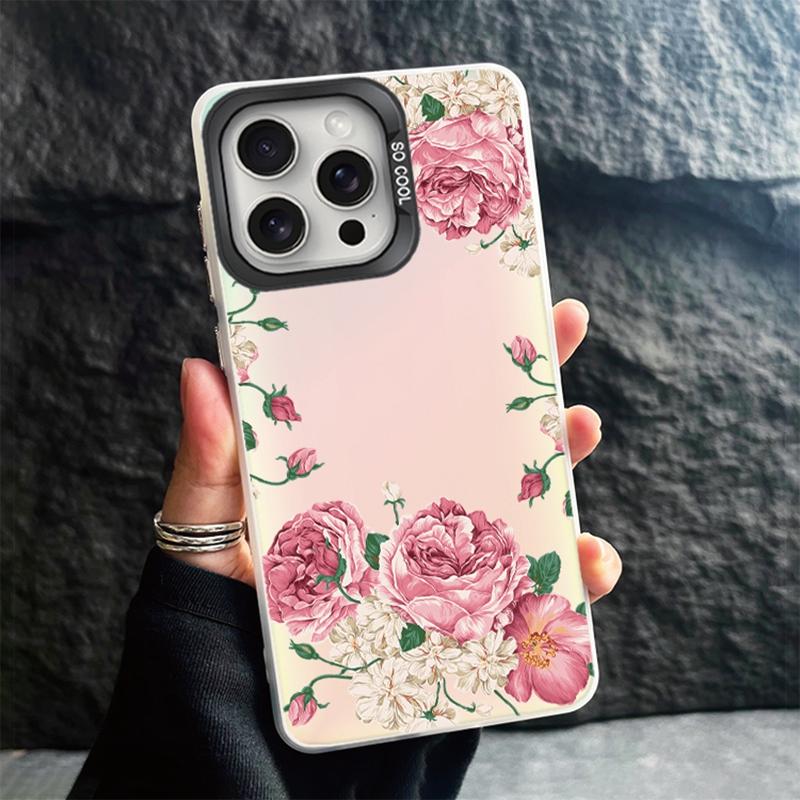 

Чехлы с градиентом Aurora для iPhone 11, 12, 13, 15 Pro Max Plus, мини-противоударный чехол-бампер для iPhone 14, 7 XS X, защитный чехол для телефона с кошачьим цветком и бабочкой iPhone X