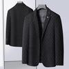 Dibenze Men's Plus Size Insulated Business Blazer
