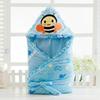 Embroidered Crystal Fleece Baby Swaddle Winter Envelope Sleeping Bag Newborn Infant Blanket