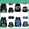 Conjunto de Mochilas Escolares de Desenho Animado Anime 67 Com Material PU Respirável Para Estudantes