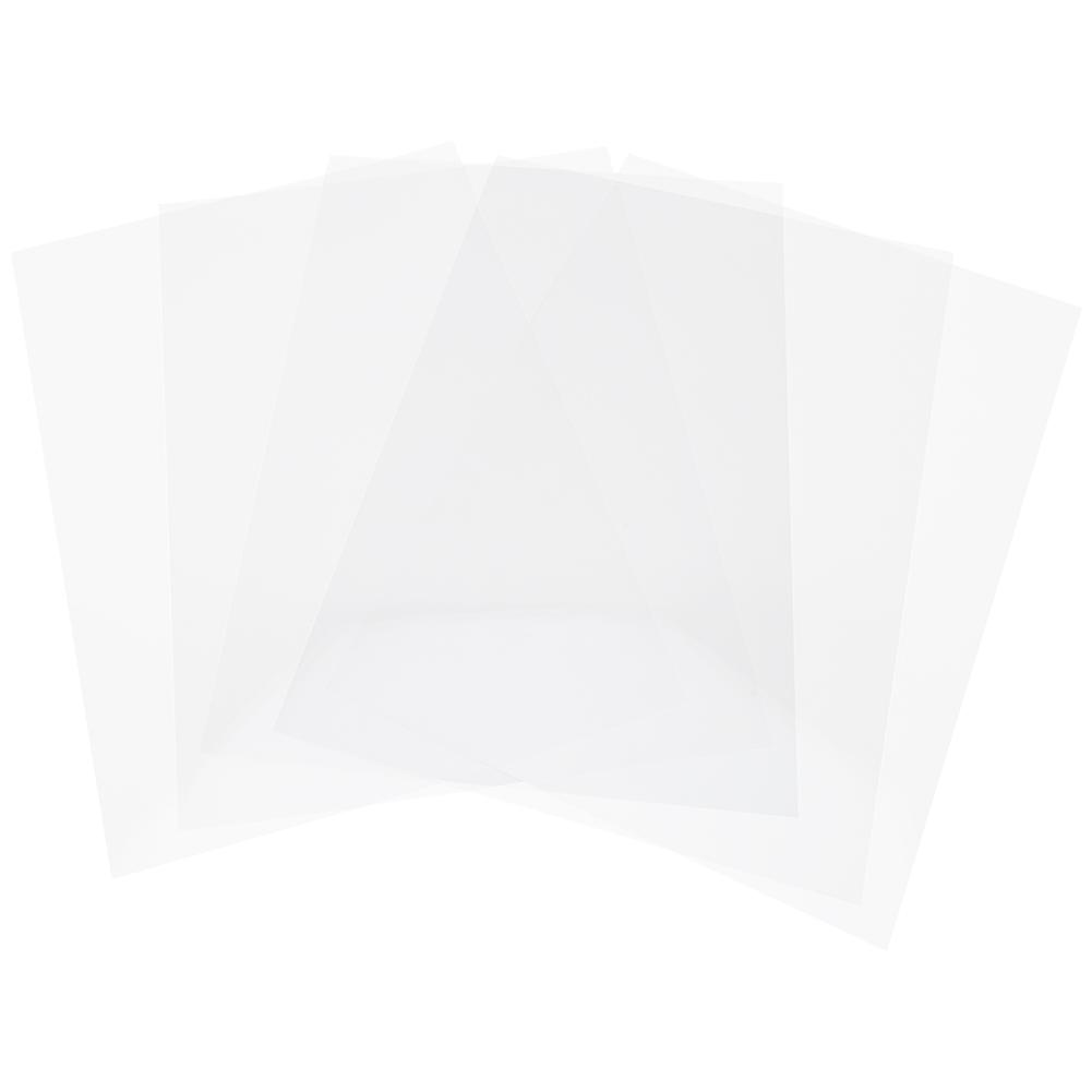 10Pcs Shrink Film Semitransparent Frosted Heat Shrinkable HandPainted  Sheet 0.2mm 2029#