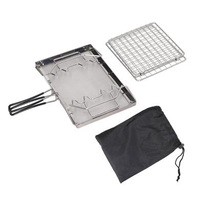 Campingkocher Toaster Faltbar Tragbar Stabile Struktur Edelstahl Outdoor Kochfeld Toaster