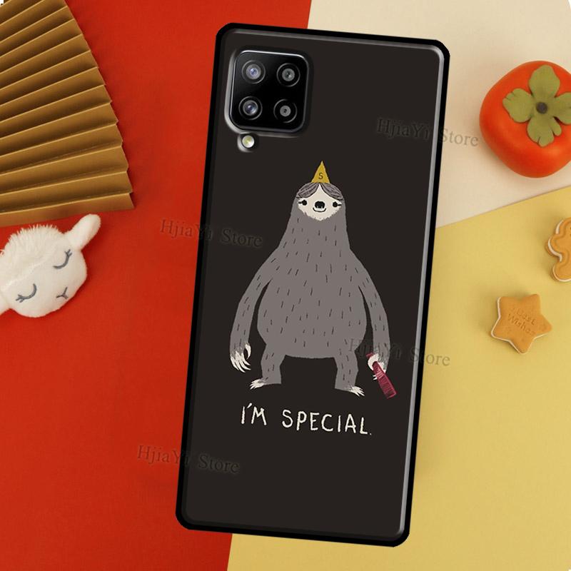 Sloth Stack Phone Case For Samsung Galaxy A51 A70 A71 A72 A52 A41 A31 A02S A12 A21S A20e A10 A40 A50