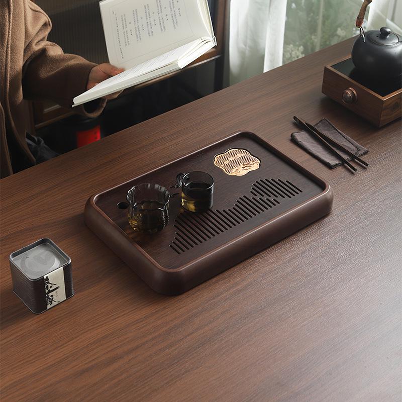 2025 Solid Wood Tea Tray: Modern, Draining Tea Table Set for Home