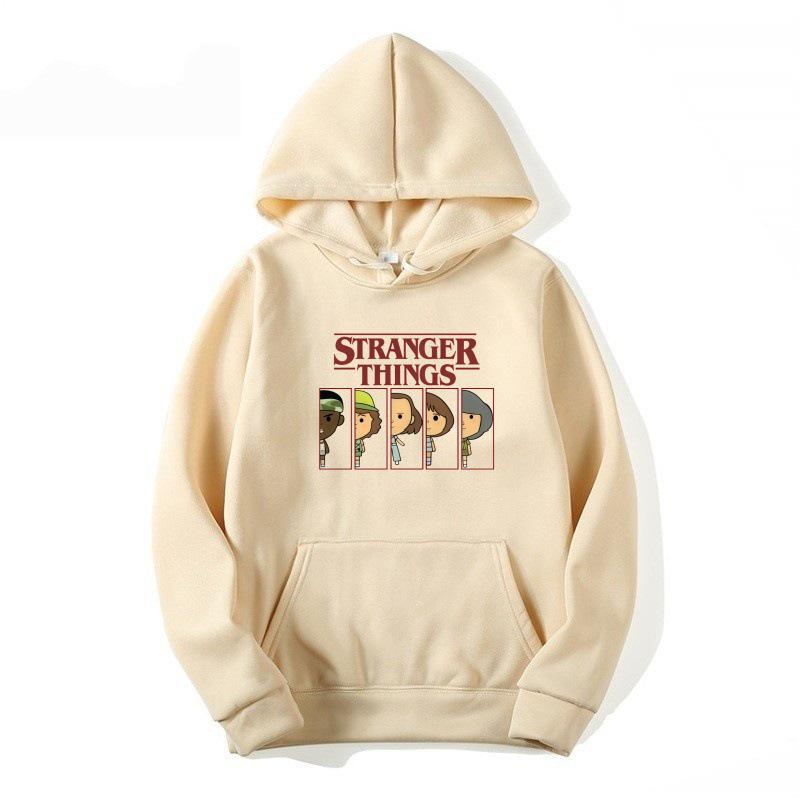 2025 Kids European & American STRANGER THINGSKAT Cartoon Fleece Hoodie for Autumn/Winter