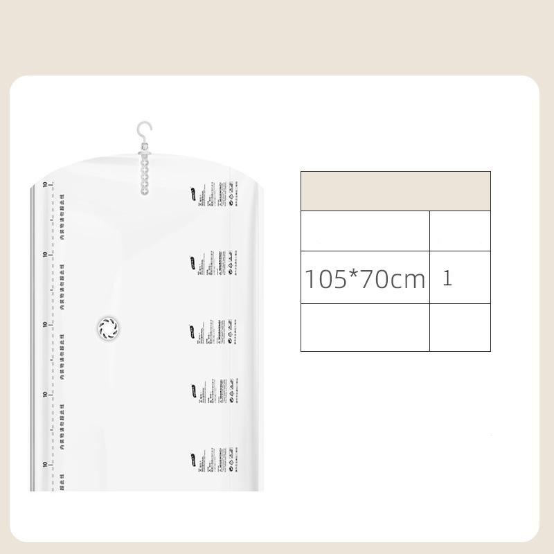 

Подвесной вакуумный мешок для хранения одежды, герметичный мешок для хранения одежды, костюмов, пальто, курток, органайзер для шкафа 105*70cm