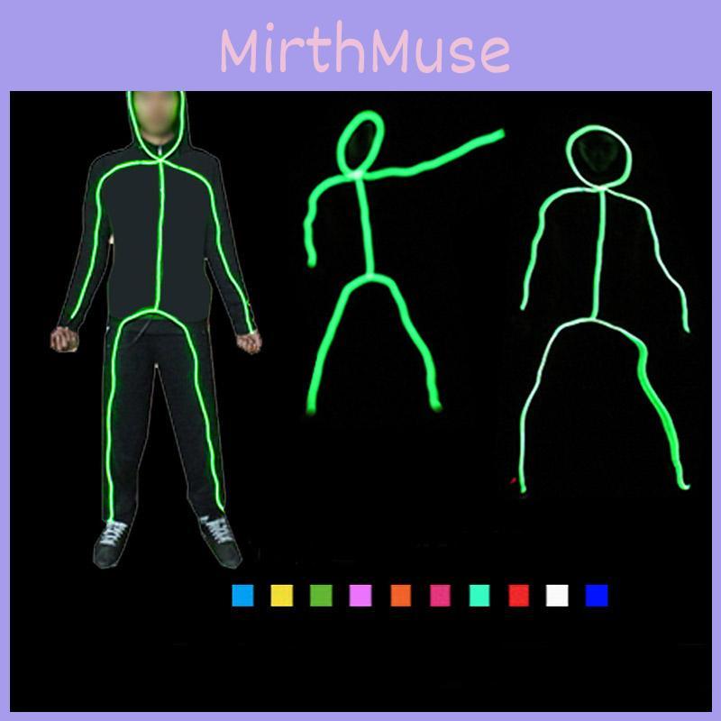 Vibrant El Wire Costume Illuminated Strips For Adults And Kids Perfect For Halloween Parties