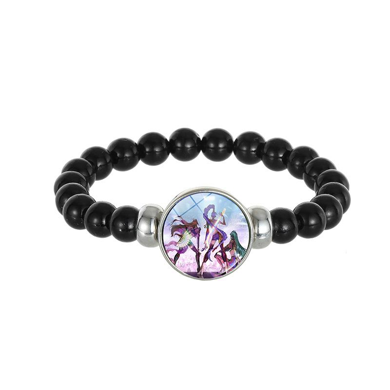 Chasseurs de Démons Bracelet en Perles de Verre Fait Main Huntr-x Rumi Zoey Mira Bracelet Tressé Dessin Animé Anime Dérivé Produit Dérivé Cadeau