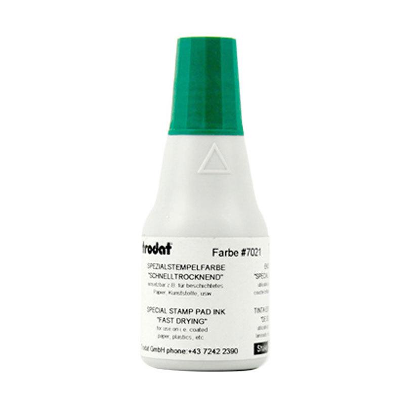

Trodat 7021 Quick-Dry Ink for Self-Adhesive, Coated Paper, Metal, and Rubber Stamps - Fade-Resistant.