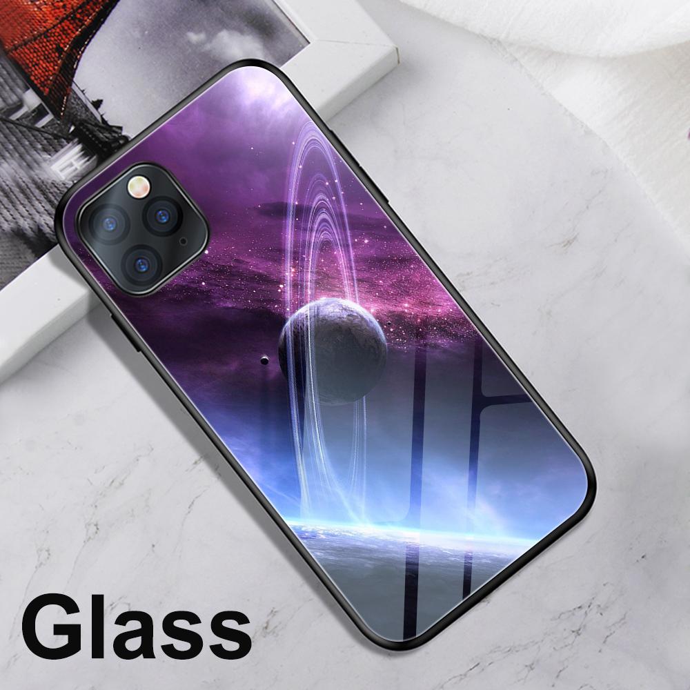 Universe Starry Sky Funda Case for iphone 17 Pro Max Air 16 15 14 13 Pro Max 15 16 Pro 15Plus Tempered Glass Coque